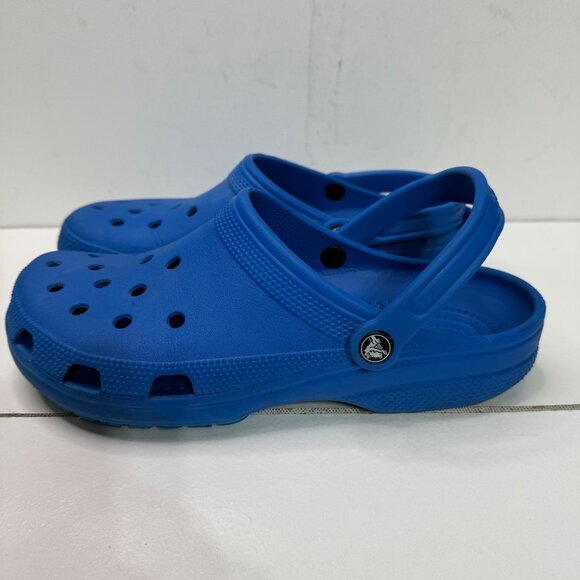 Crocs Unisex Classic Clog Sandals M10/W12 Blue - Picture 1 of 8